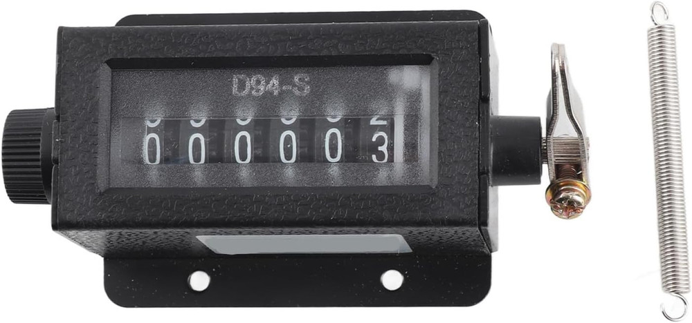D94-S 6 Digit Counter Digital Tally Counter Resettable Mechanical Pulli