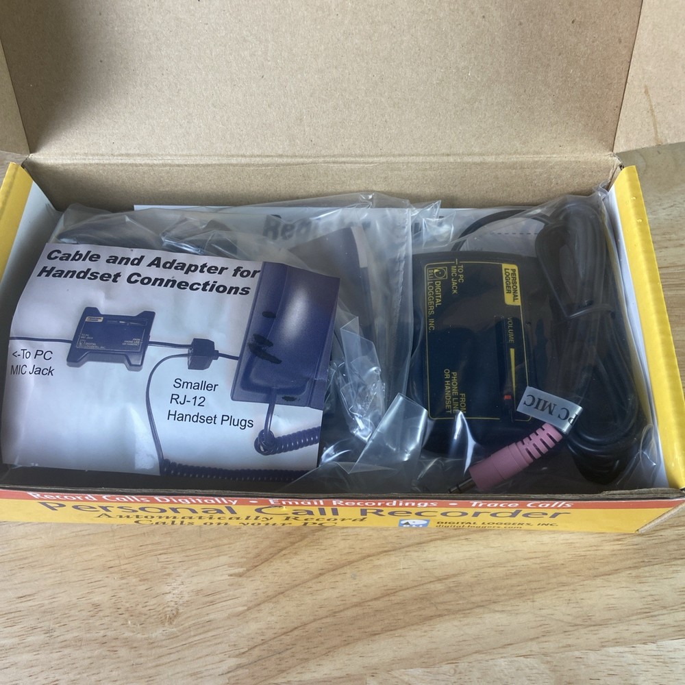 DLI Digital Loggers Personal Call Recorder for PC NOS