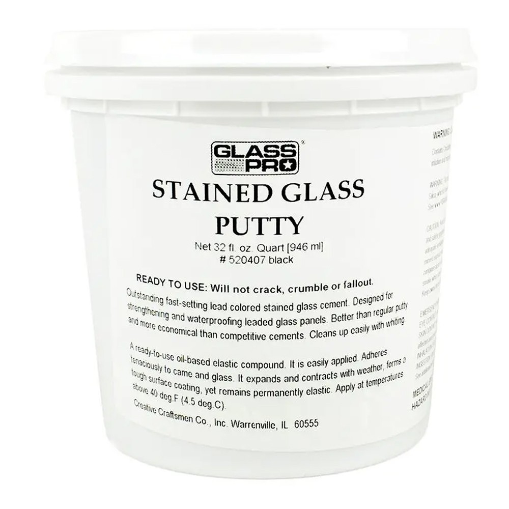 Glass Pro Black Putty/Cement 32oz.