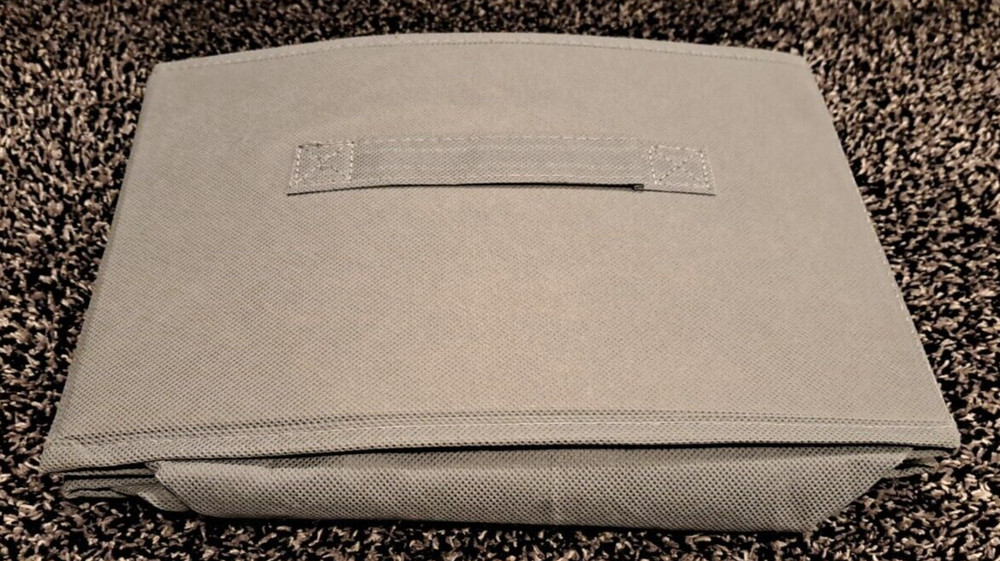 4Pk Foldable Bins - Fabric Divided Clothes Organizer, 6 Compartment