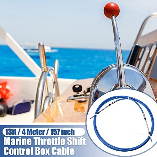 2pcs 4 Meter 157 Inch Marine Type 3300 / 33C Throttle Shift Remote 13ft