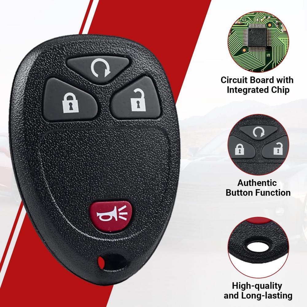 Key Fob Keyless Entry Remote Control Compatible with Chevy Silverado Avalanch..