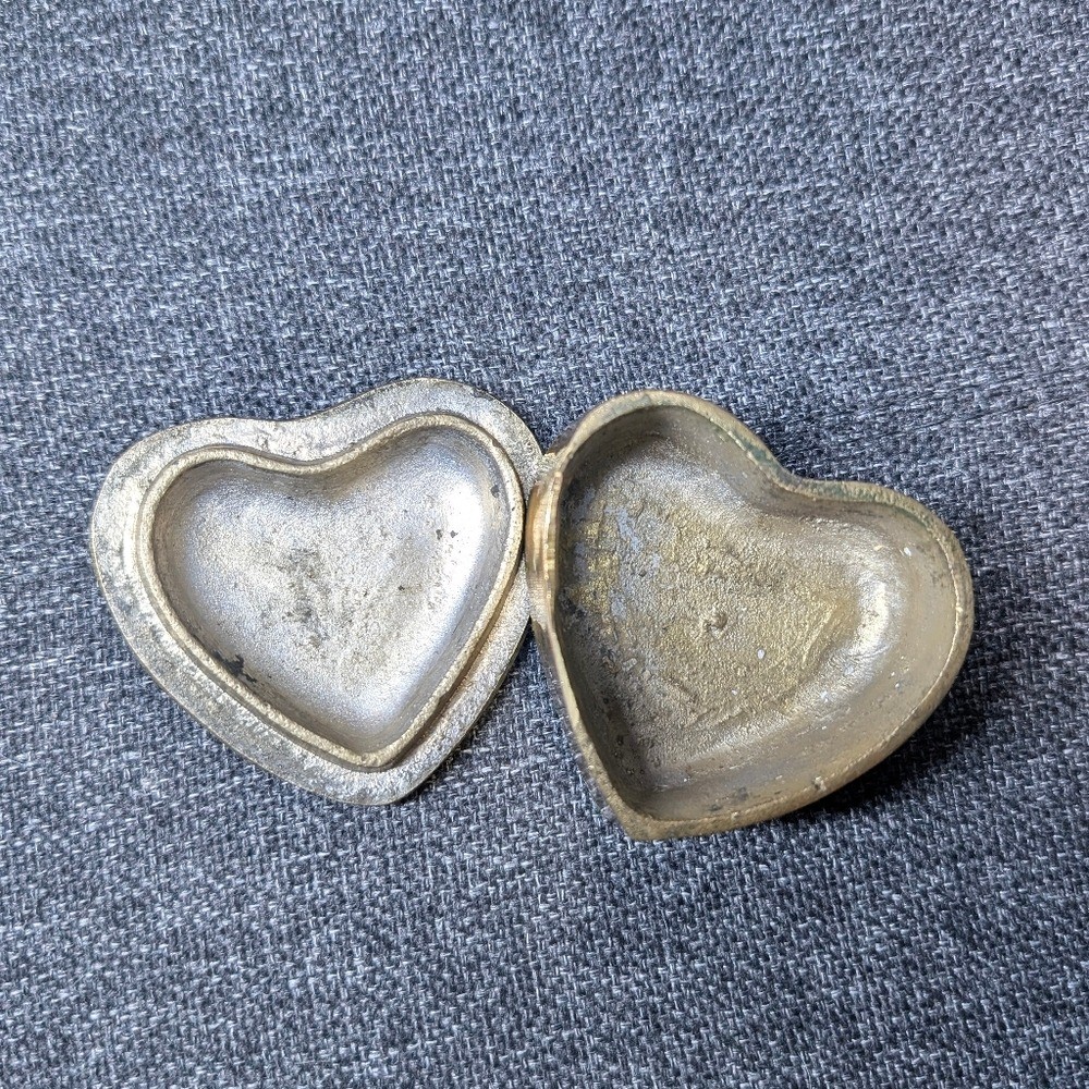 Brass Heart Shaped Trinket Dish