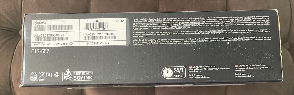 D-Link 1000 DIR-657 Wireless HD Media Router 1000