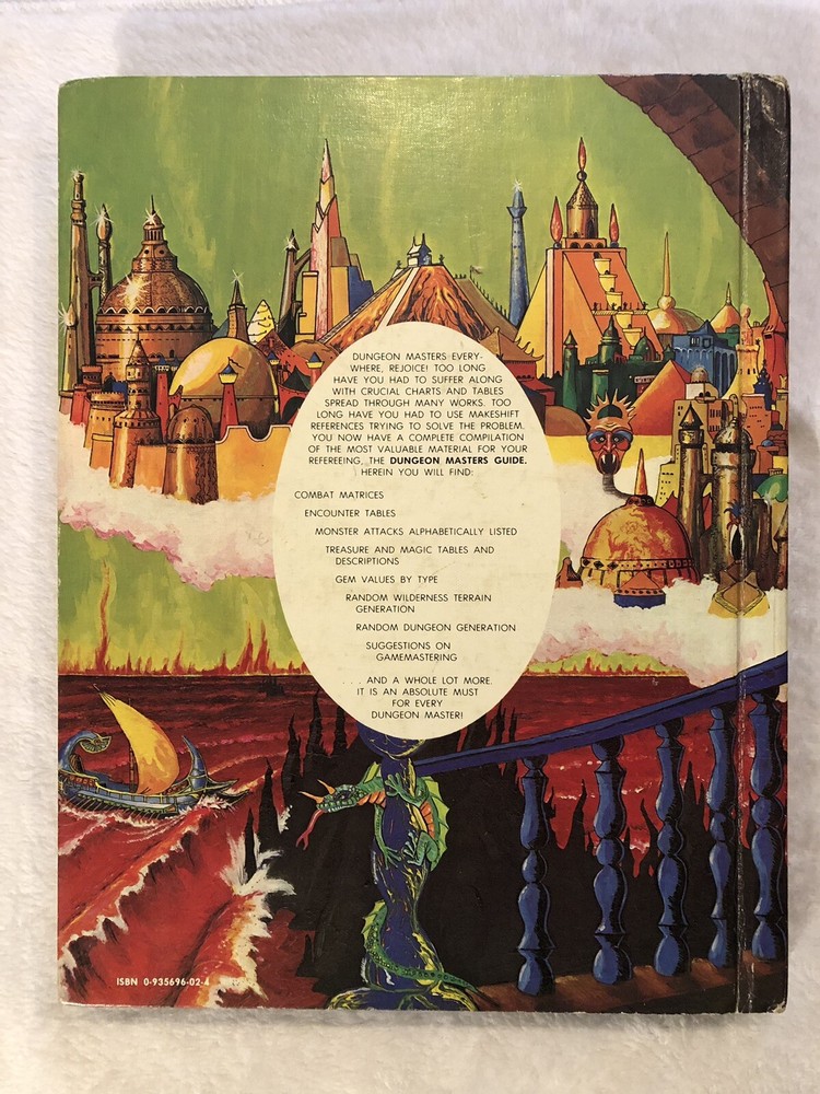 Advanced D&D Dungeon Masters Guide Book #2011 By Gary Gygax (1979)