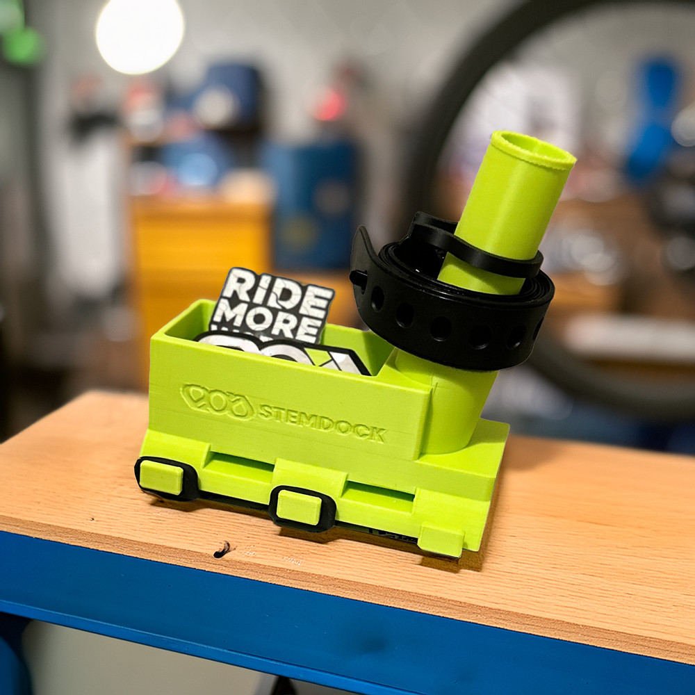 Stem-Dock 50 Bicycle Handlebar Control Centre Service Mount. Bicycle workshop