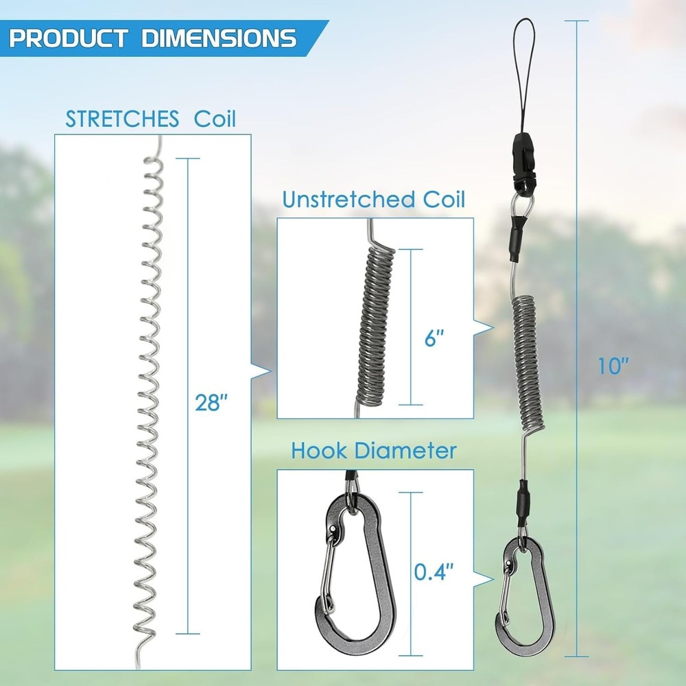 Lightweight Waterproof Rangefinder Tether - Stretchable Lanyard for Adventurers