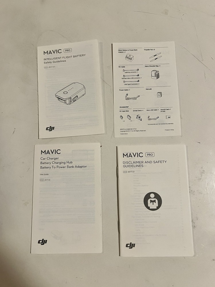 DJI Mavic pro Drone Accessories, Remote Control And Memory Card