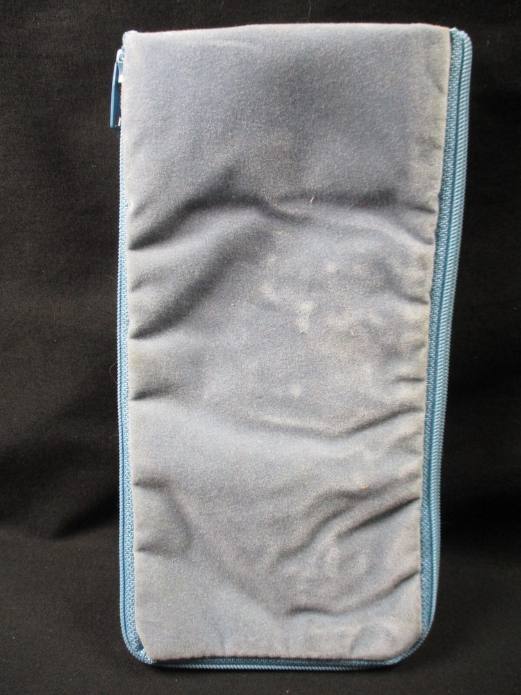 Completed Vintage Stitch & Zip Needlepoint Glasses Case - Lighthouse