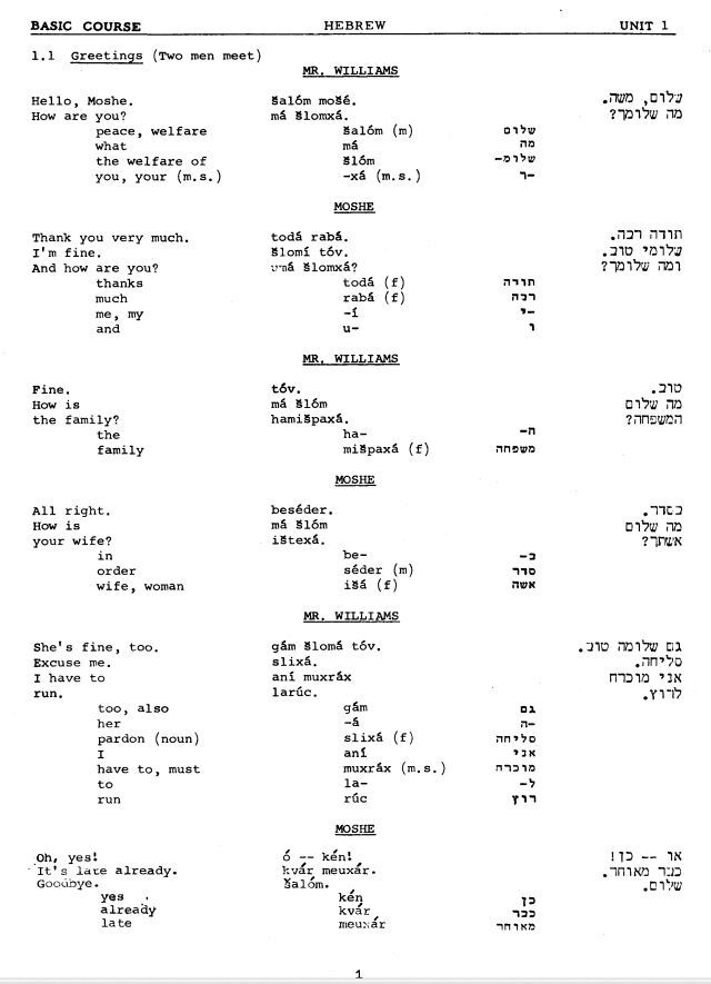 Learn How To Speak Hebrew Foreign Language Training CD or 16gb USB