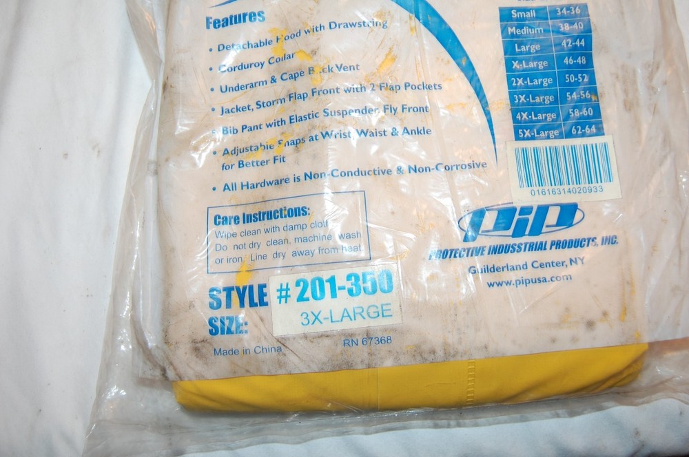 Falcon 201-350 3 Piece Rain Suit 3X-Large