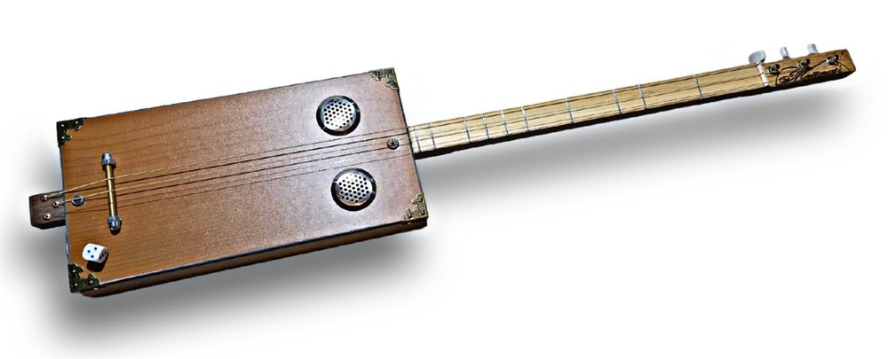 dulcimer cigar box guitar 3 strings Matteacci's
