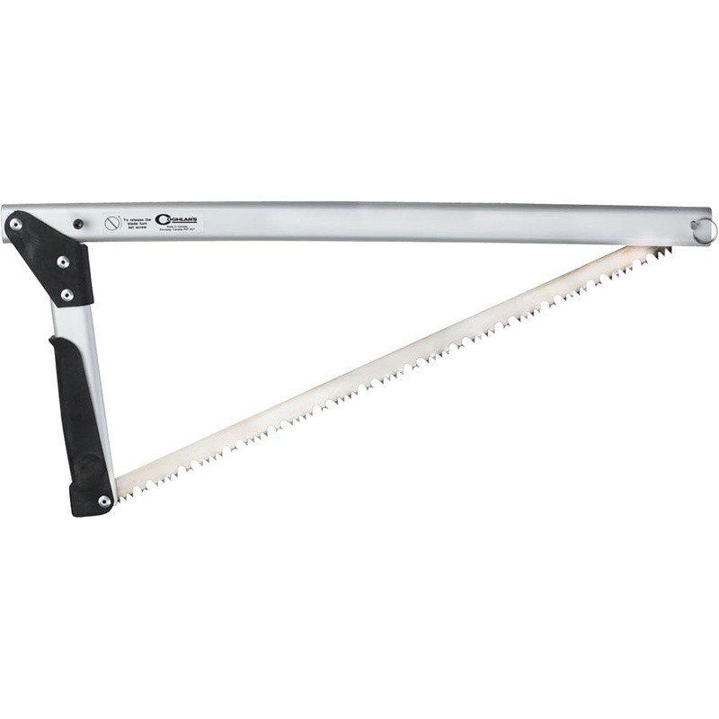 Folding Triangular Frame Saw Manual Cutting Tool Camping Hiking Wood Pruning New