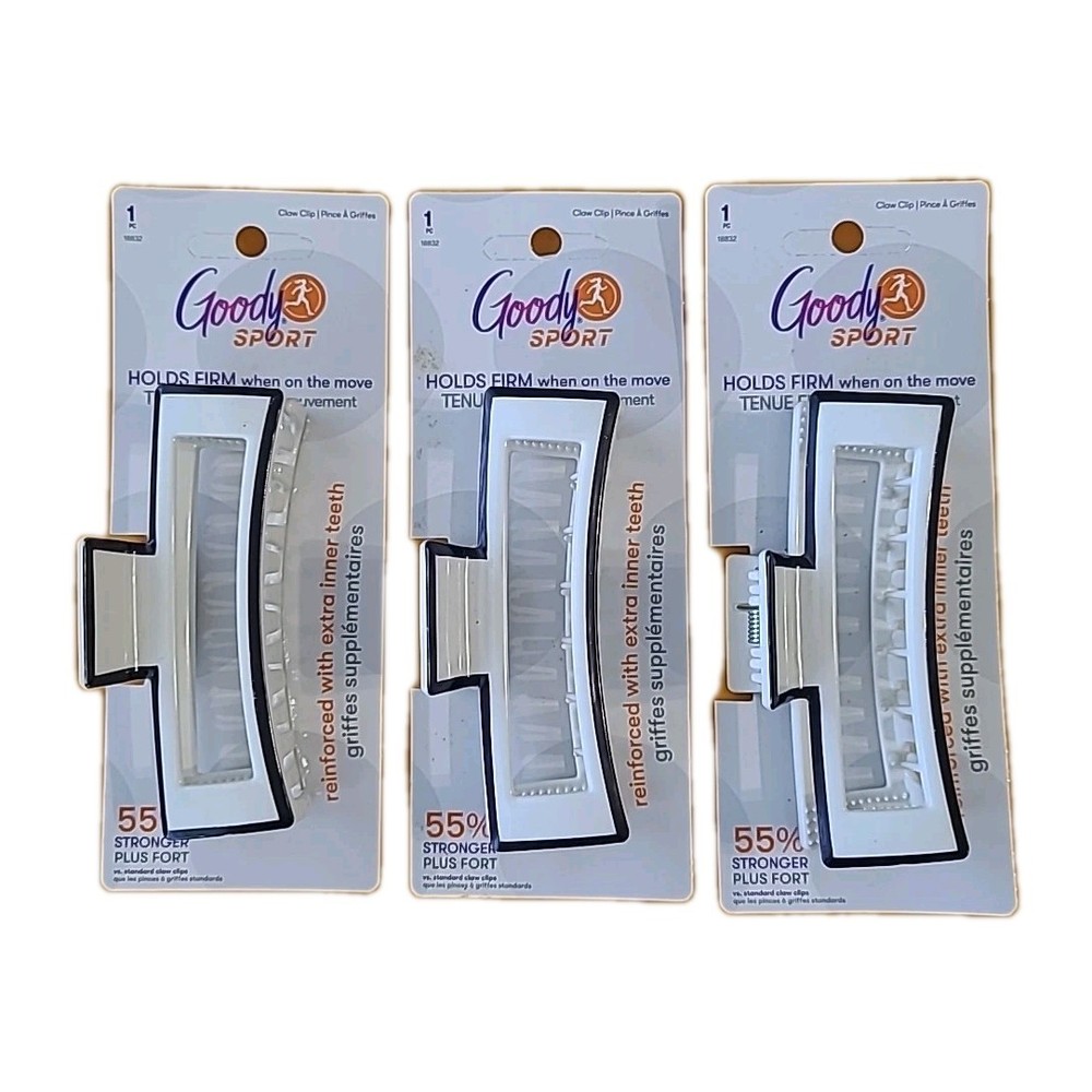 3 Goody Sport Forever Claw Large Rectangle