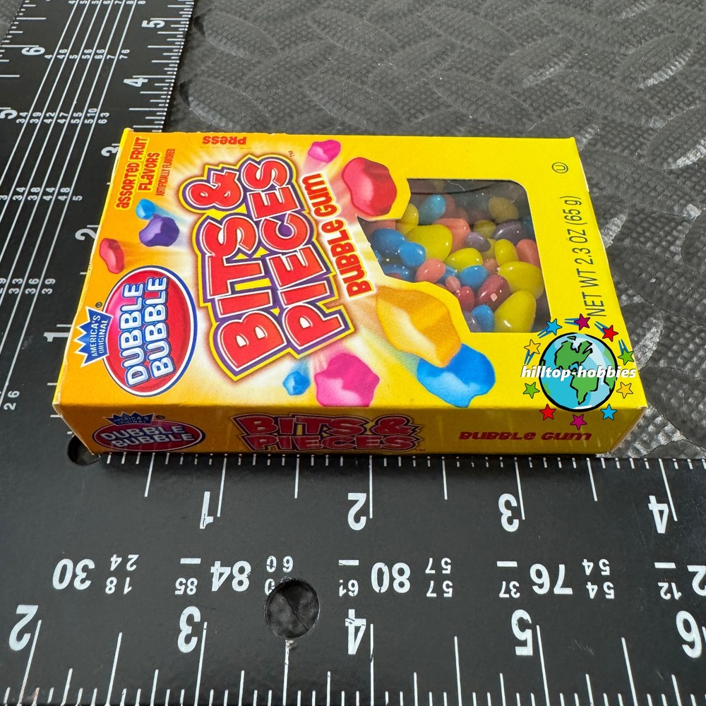 4-PACK/BOX LOT DUBBLE BUBBLE BITS & PIECES AMERICA'S ORIGINAL ASSORTED FRUIT GUM