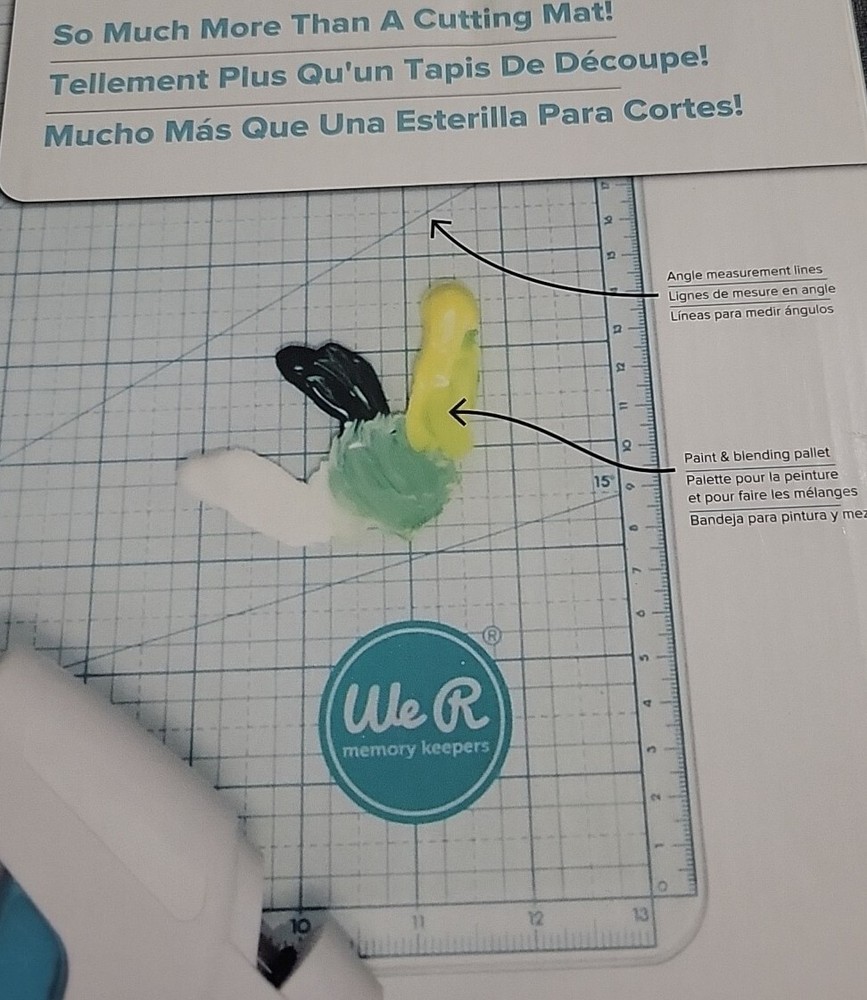 We R Memory Keepers Glass Cutting Mat, White, Sturdy Craft Work Surface, Easy...