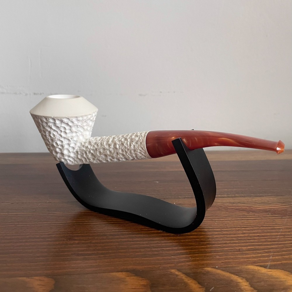 S.Yanik Meerschaum Pipe – Rusticated Smoking Pipe