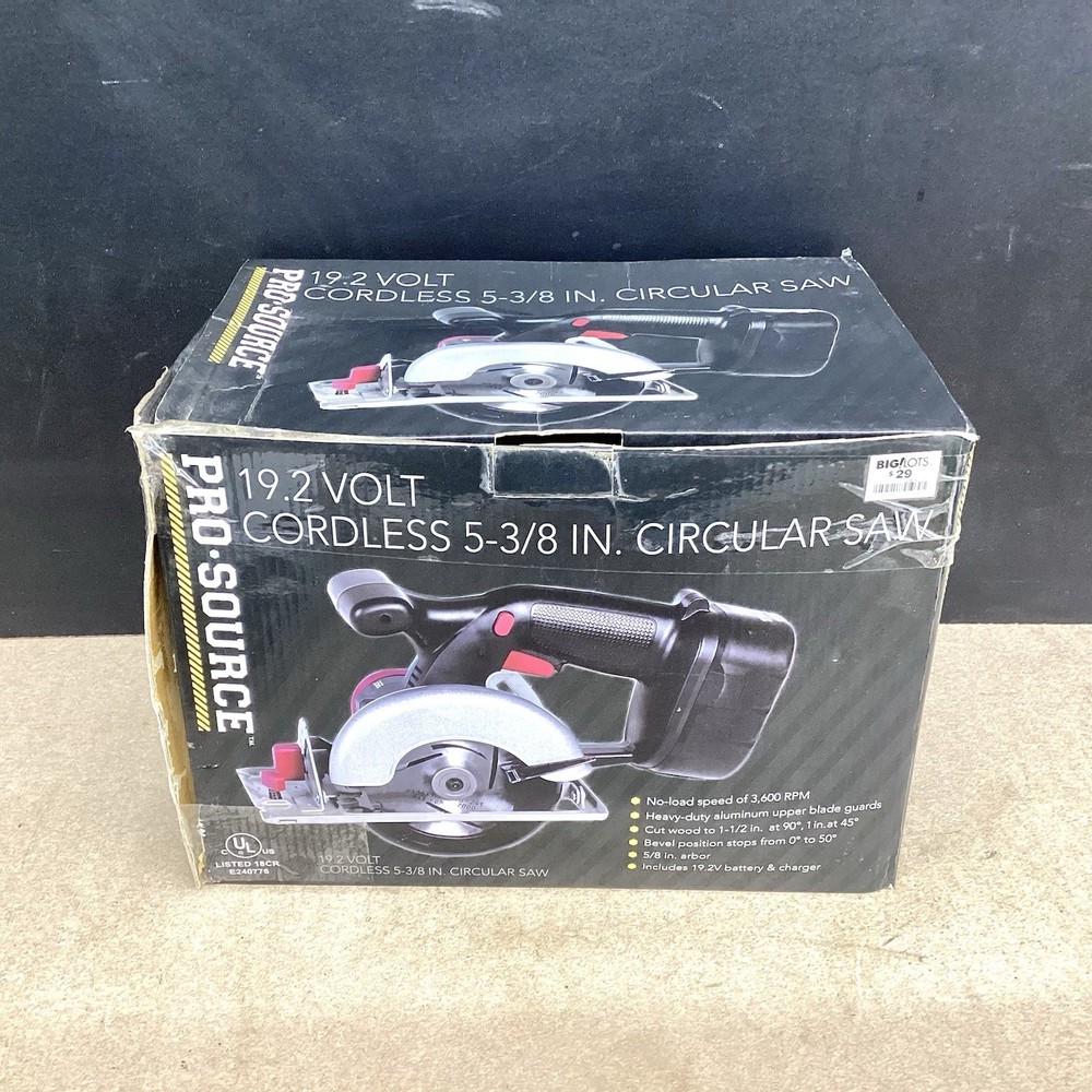 Pro Source: 19.2 Volt Cordless 5- 3/8 In. Circular Saw