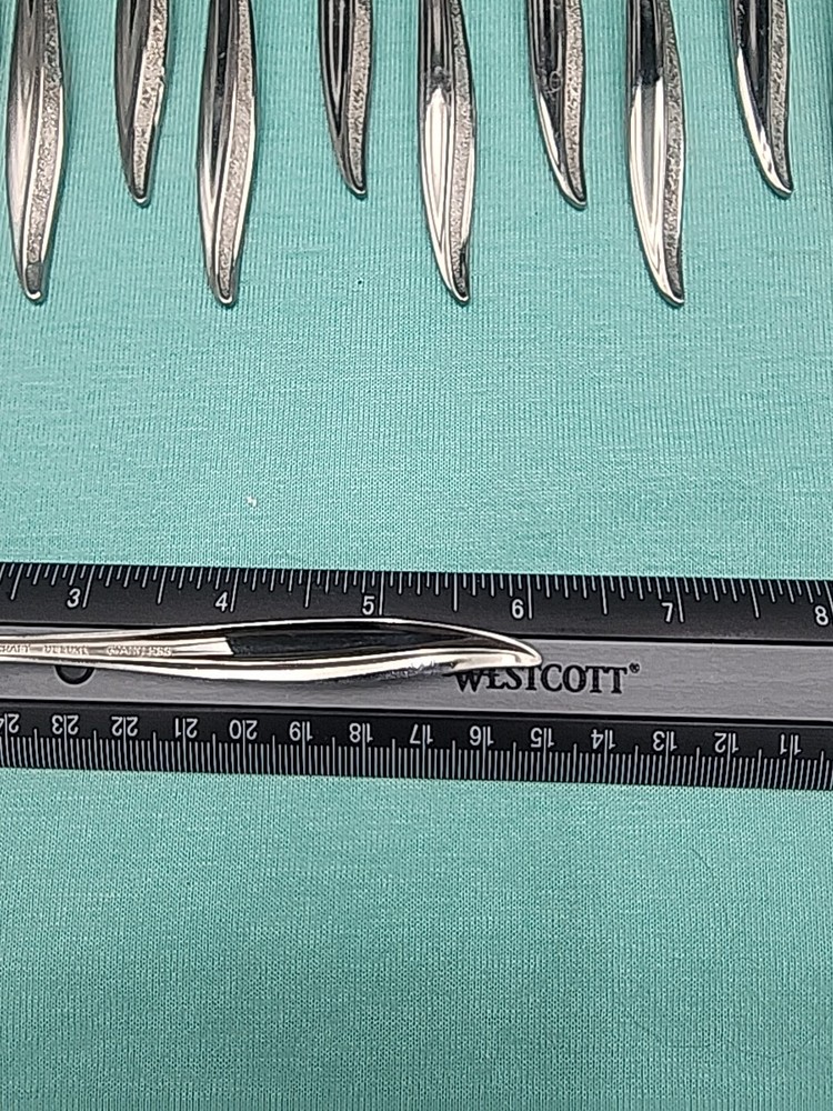 Oneidacraft Deluxe TEXTURA 14 pc Teaspoons Stainless Flatware 6"