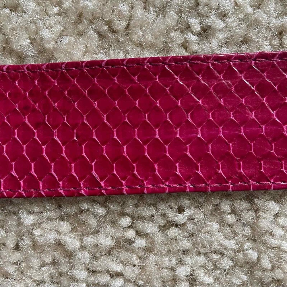 Vintage Pink Snakeskin Belt