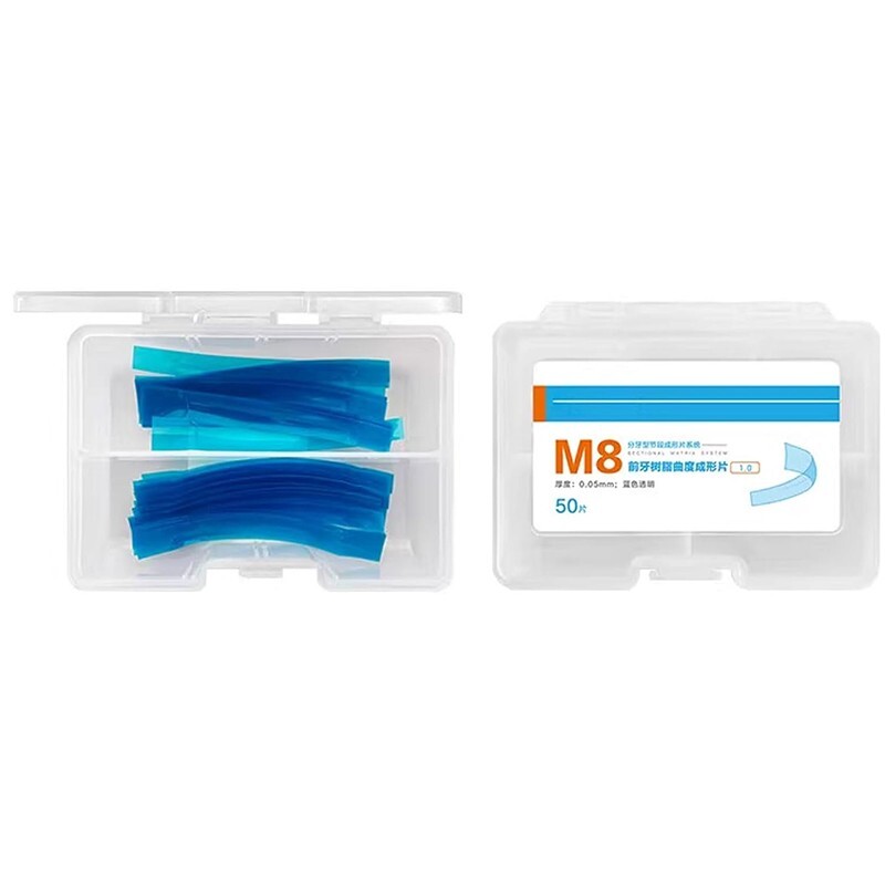 Dental Polyester Matrix Bands Proximal Anterior Matrices System Blue Strips 50pc