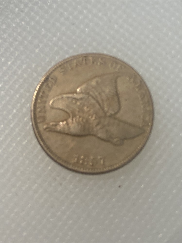 1857 Flying Eagle Cent L