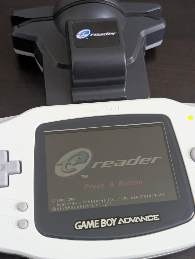 Nintendo e-Reader AGB-014, US version. With Manhole. For Game Boy Advance