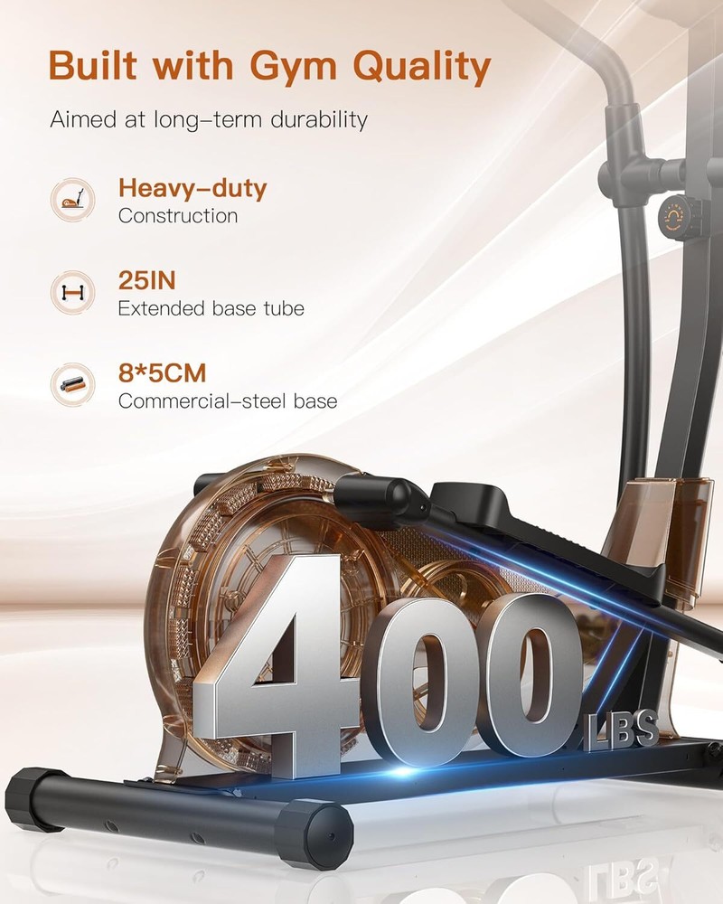 Elliptical Machine, Elliptical Exercise Machine with Hyper-Quiet Magnetic system