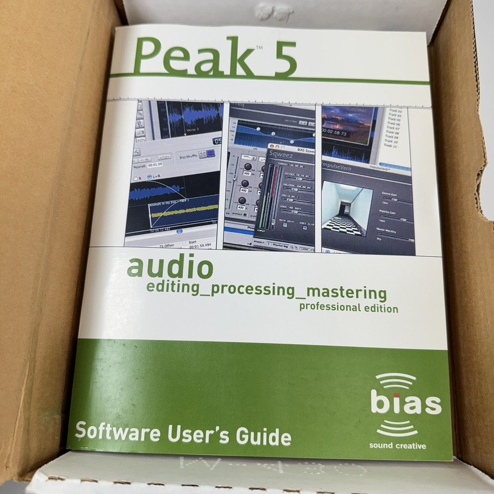 BIAS PEAK PRO 5 Audio Editing Mastering Software Windows MAC PC Software