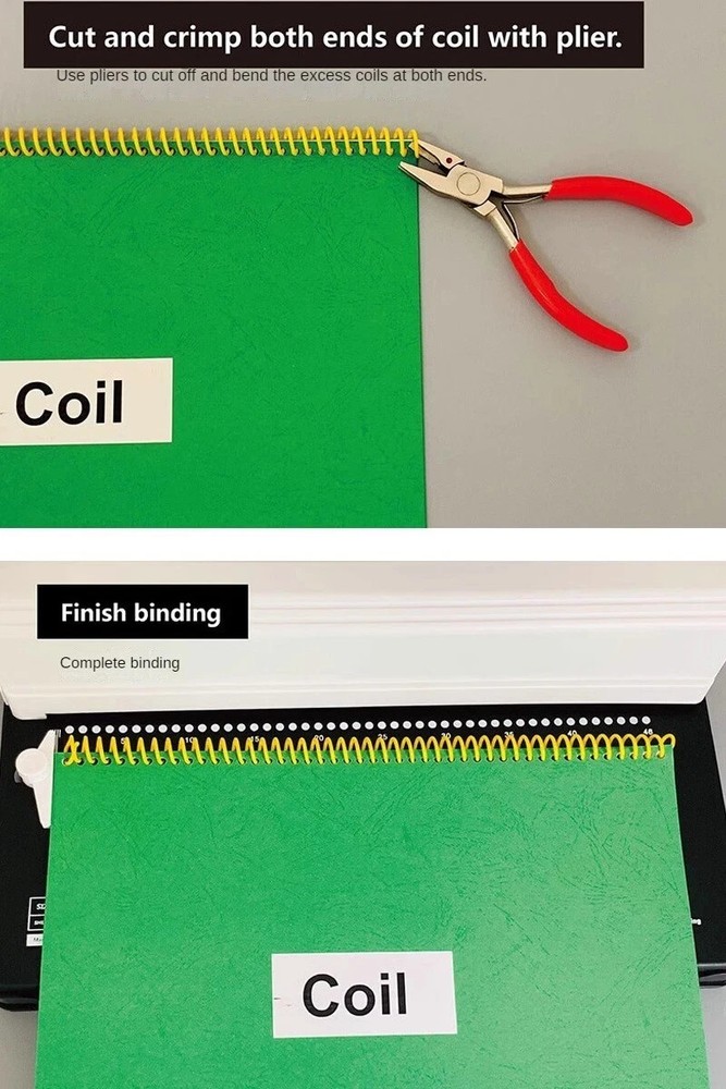 A4 Electric Single Coil Binding Machine Laptop Office Text Punch Binding Machine
