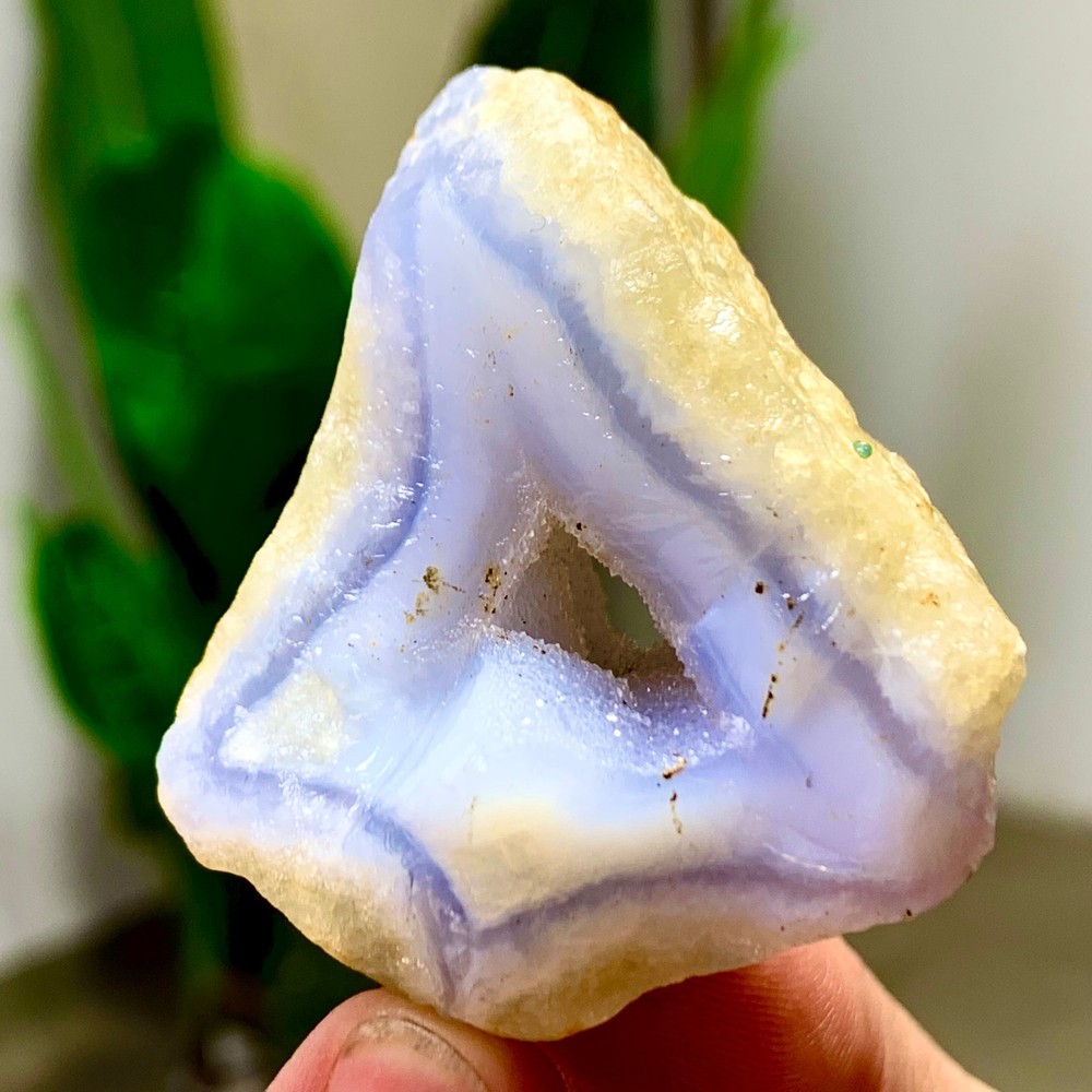 48GNatural Blue striped agate Crystal Chunks piece form Mineral Specimens