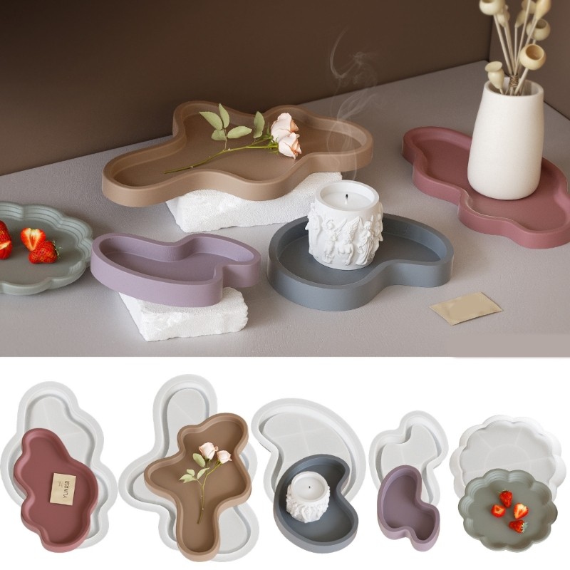 Easy Release Silicone Storage Display Tray Molds For Creative Homes Accessories
