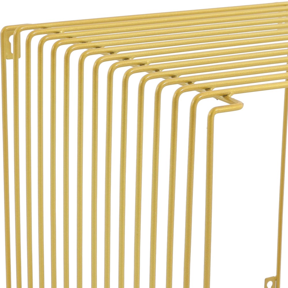 Iron Multi-Purpose Square Side Table Side Table Square Cage End Table