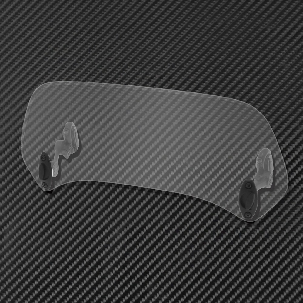Motorcycle Clip On Adjustable Windshield Spoiler Windscreen Extension Deflector