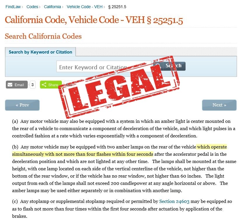 LED STROBE to Solid RED Taillight Taillamp Rear Brake Light Bulb for Trailblazer