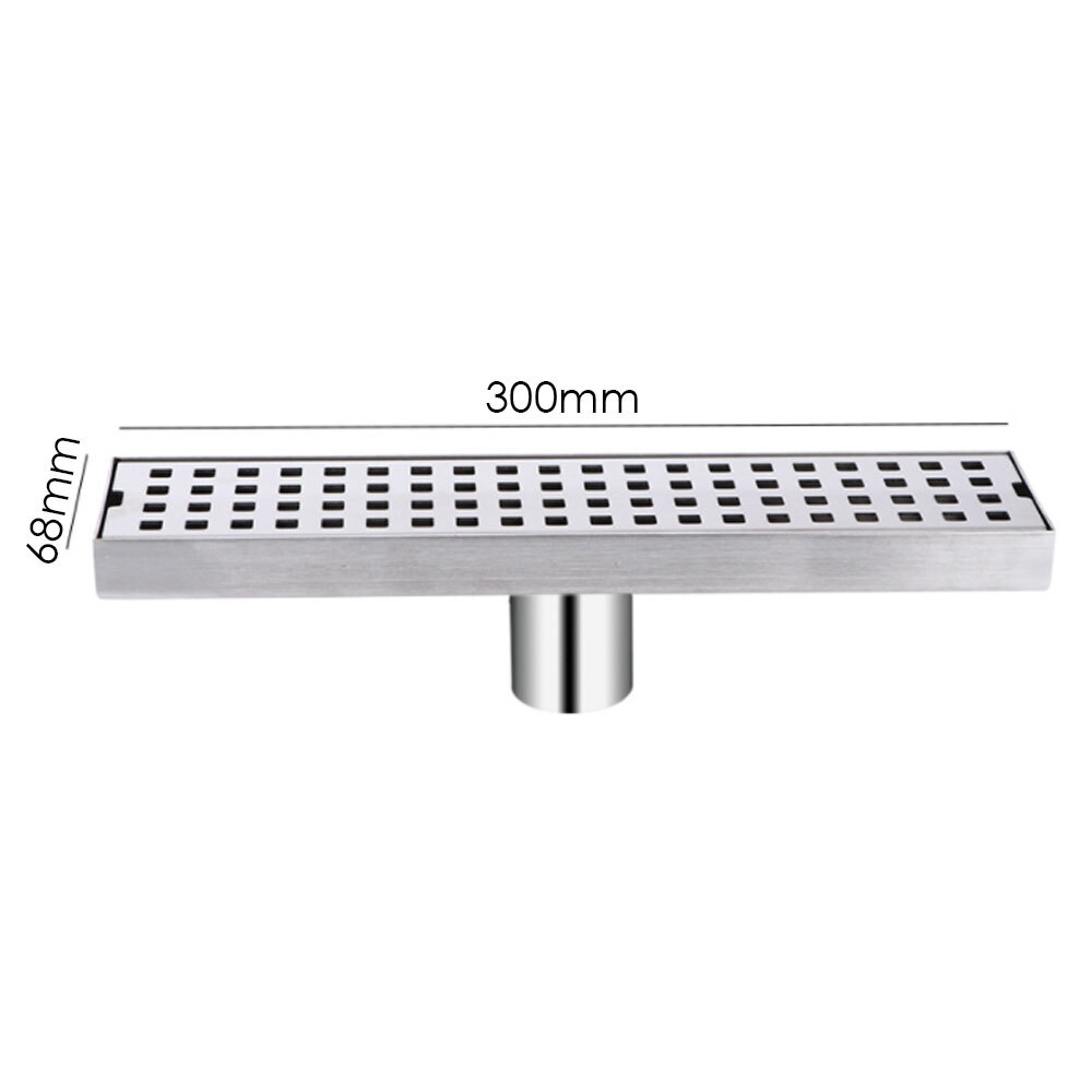 Invisible Linear Shower Floor Drain Square Rectangular Bathroom Stainless Steel