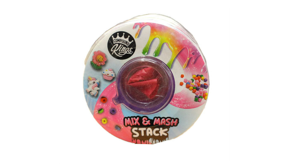 Compound Kings 5 Mix n Match Stack Donut Slime Toy Scented