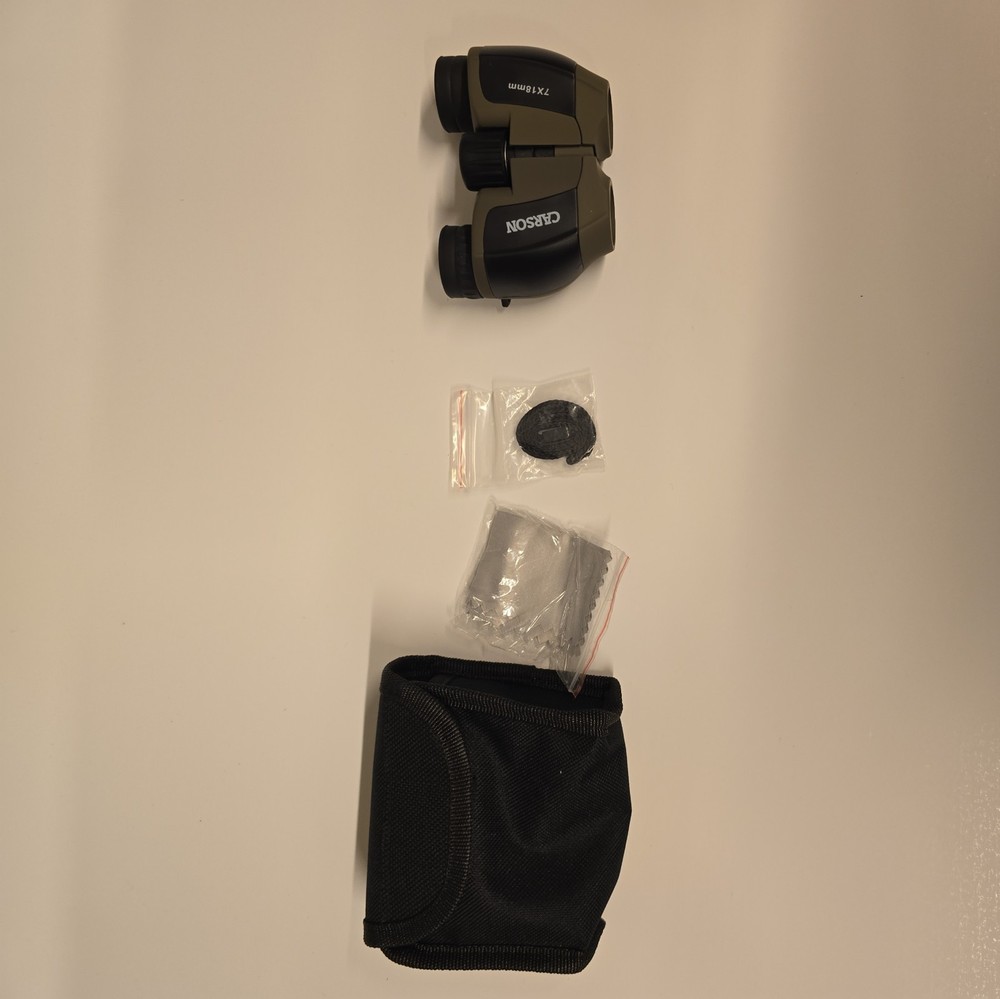 Carson Optical MiniScout 7x18 Compact Birding-Sporting-Concert Mini Binoculars