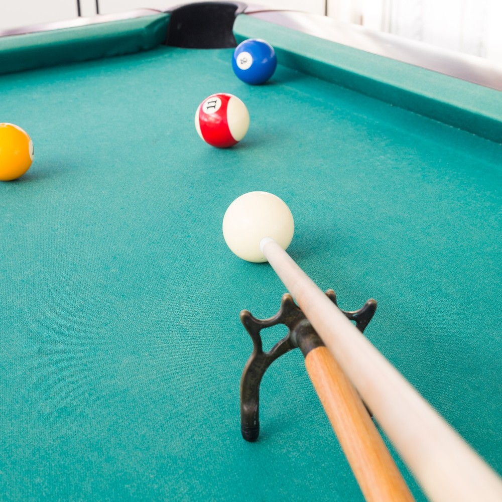 Billiard bridge head, plastic for billiard table, white