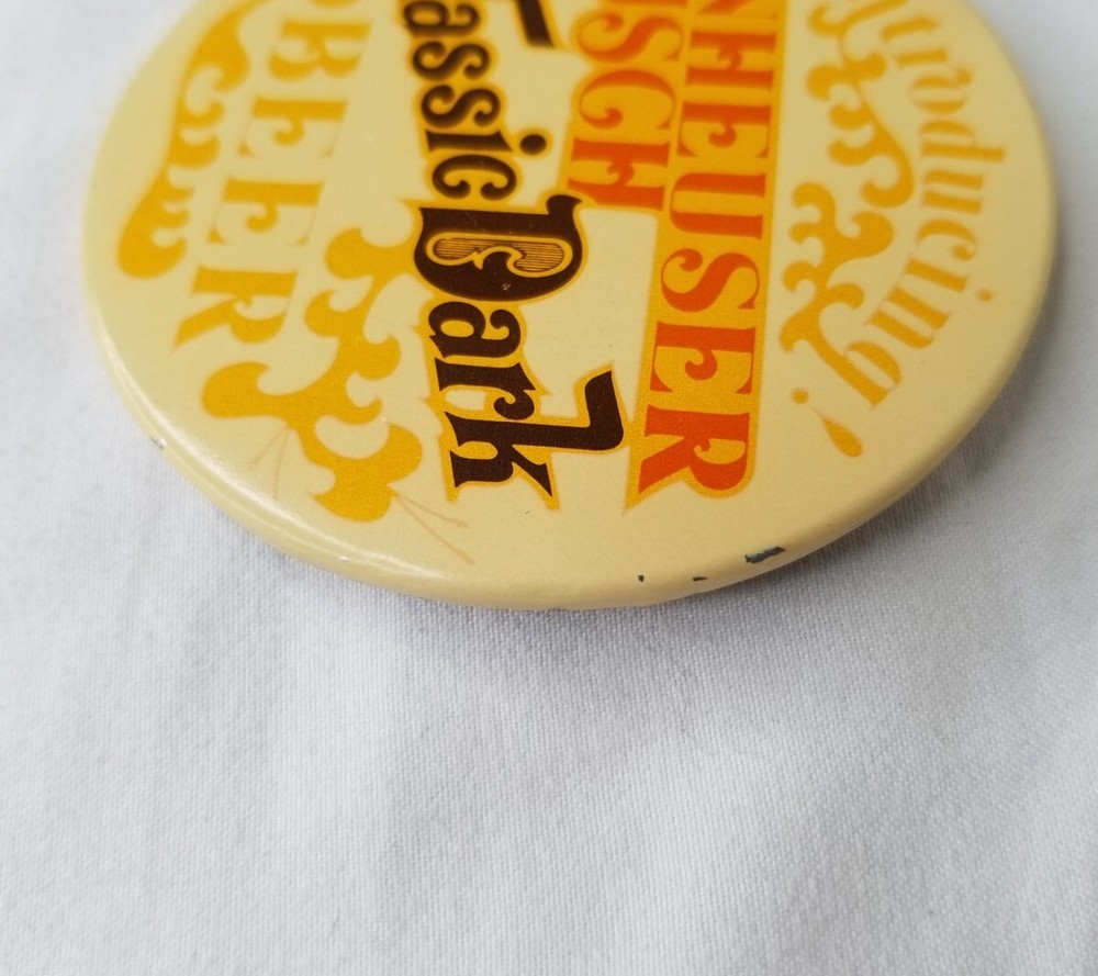 Introducing! Anheuser-Busch "Classic Dark" Beer ~ Promotional Pin ~ Vtg Button