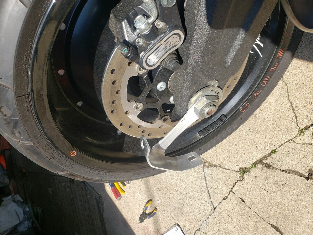 Rolled Vertical License Plate Relocation Holder Bracket for Cafe Racer Custom