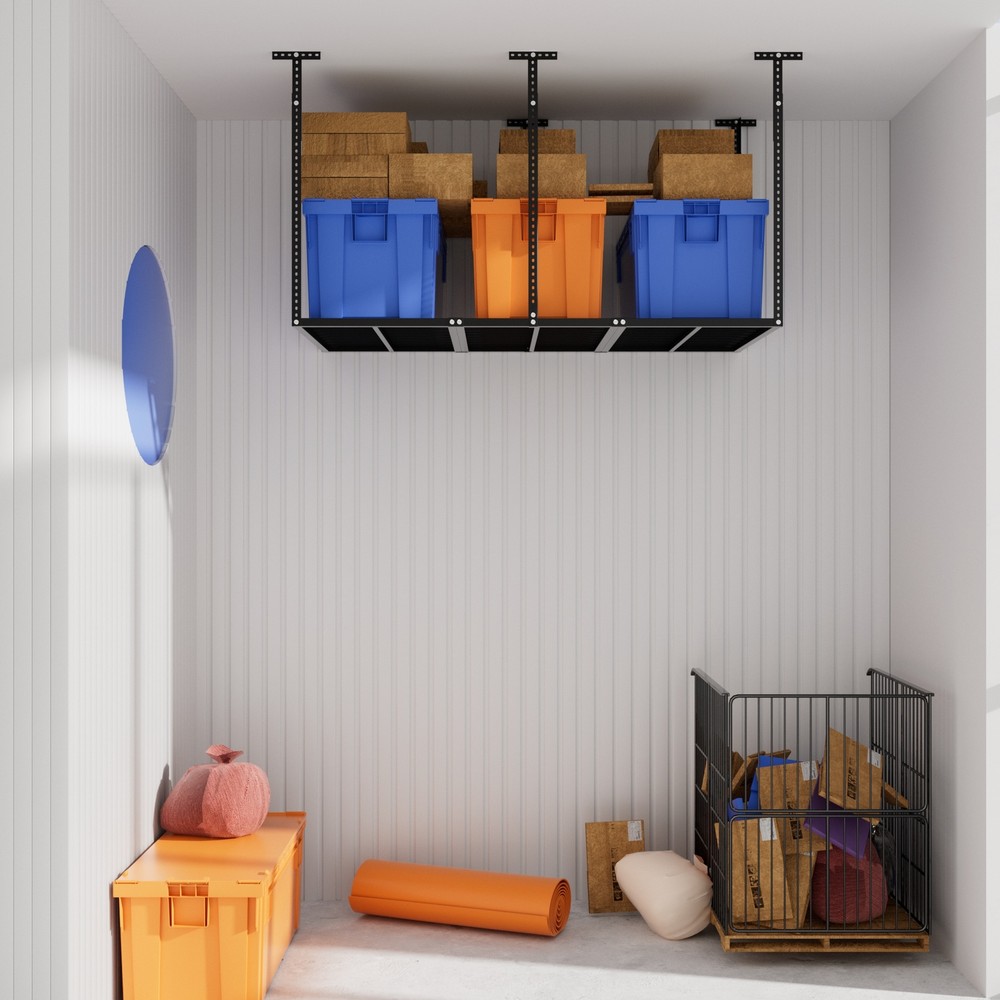 3x6 Overhead Garage Storage Rack Adjustable Ceiling Mounted Storage Racks