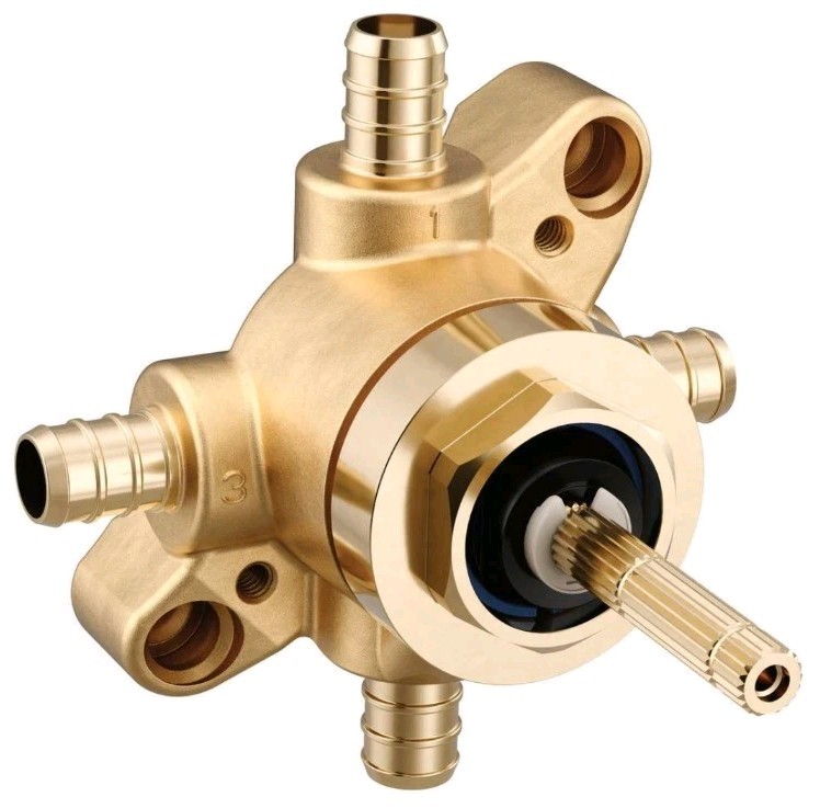 Moen U361X M-CORE 1/2" 3 or 6 Function Transfer Valve Crimp Ring PEX Connections