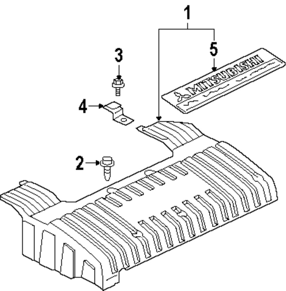 Genuine Mitsubishi Engine Cover Bolt MF140722