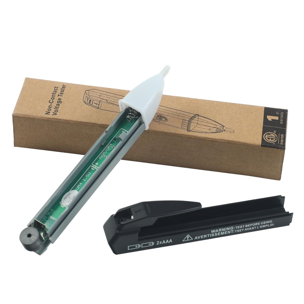 Non-Contact Voltage Tester Tools,LED Flashlight,Buzzer Alarm,AC Voltage Detec...