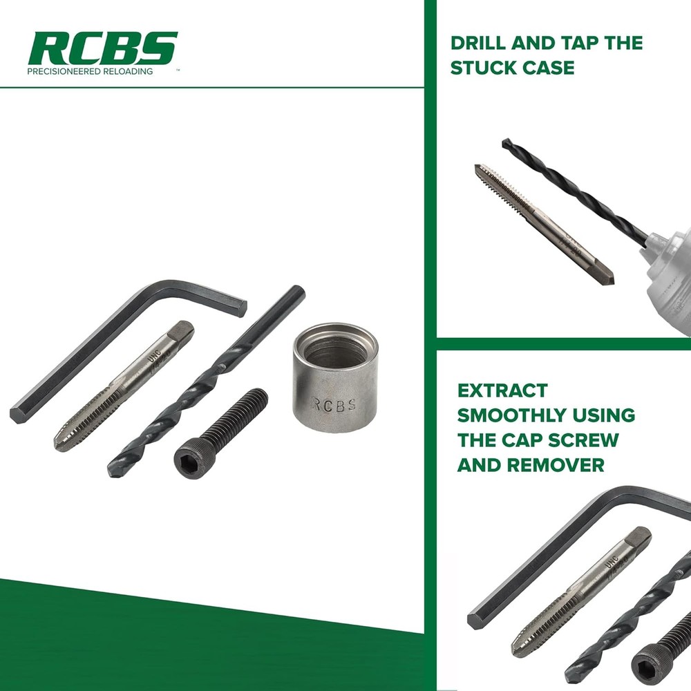 RCBS Stuck Case Remover Kit, Complete Kit for Removing One Size, Multicolor