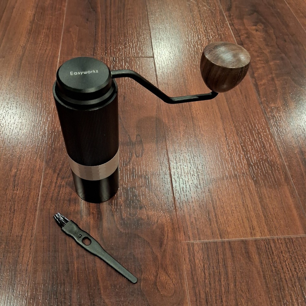 NEW (open box) Easyworkz Manual Coffee Grinder Hand Ground  Sleek Modern Design
