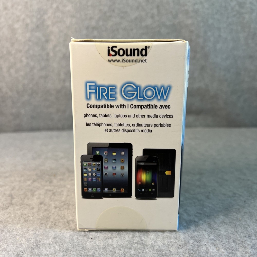 iSound Fire Waves Color Changing Bluetooth Speaker Black & Red