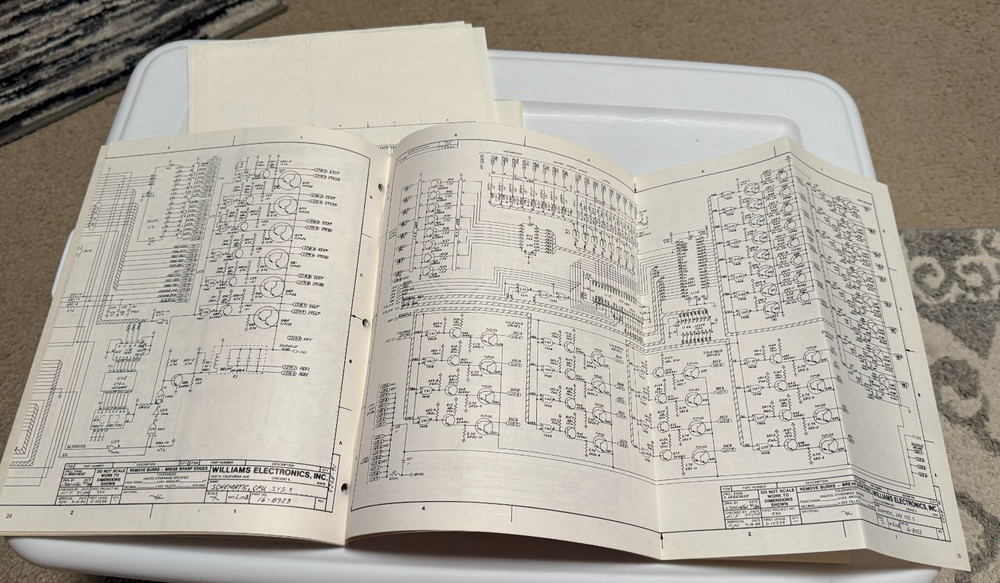1985 FACTORY ORIGINAL WILLIAMS SPACE SHUTTLE INSTRUCTION MANUAL