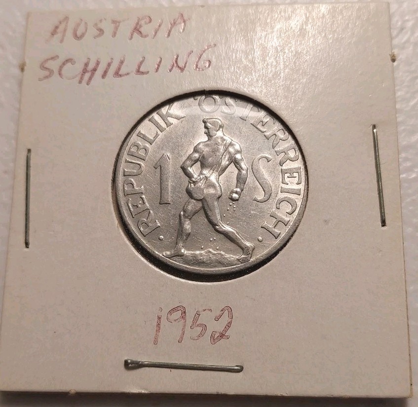 Austria 1 Schilling Coin 1952 UNC